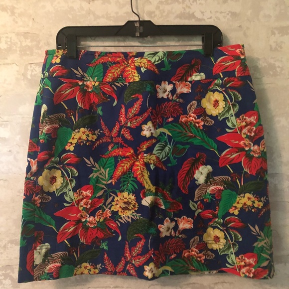 Talbots Tropical Print Skirt - Picture 2 of 4